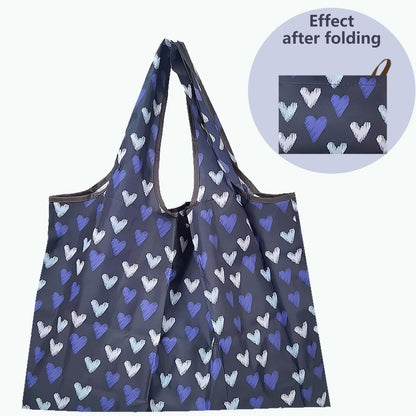 Foldable Large Reusable Nylon Shopping Bag l-lanseaixin-22 by HitMyNeed