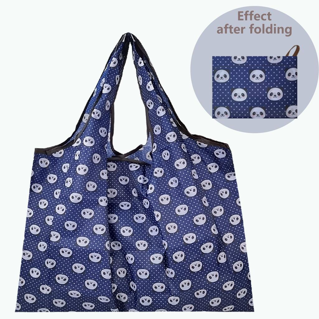Foldable Large Reusable Nylon Shopping Bag l-xiaojingling-7 by HitMyNeed