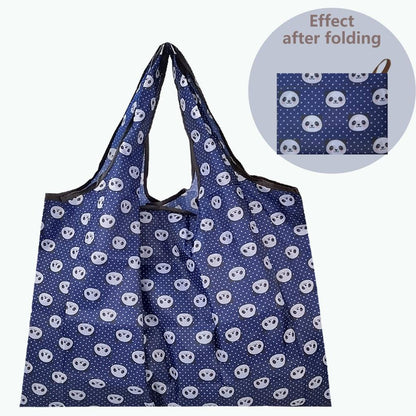 Foldable Large Reusable Nylon Shopping Bag l-xiaojingling-7 by HitMyNeed