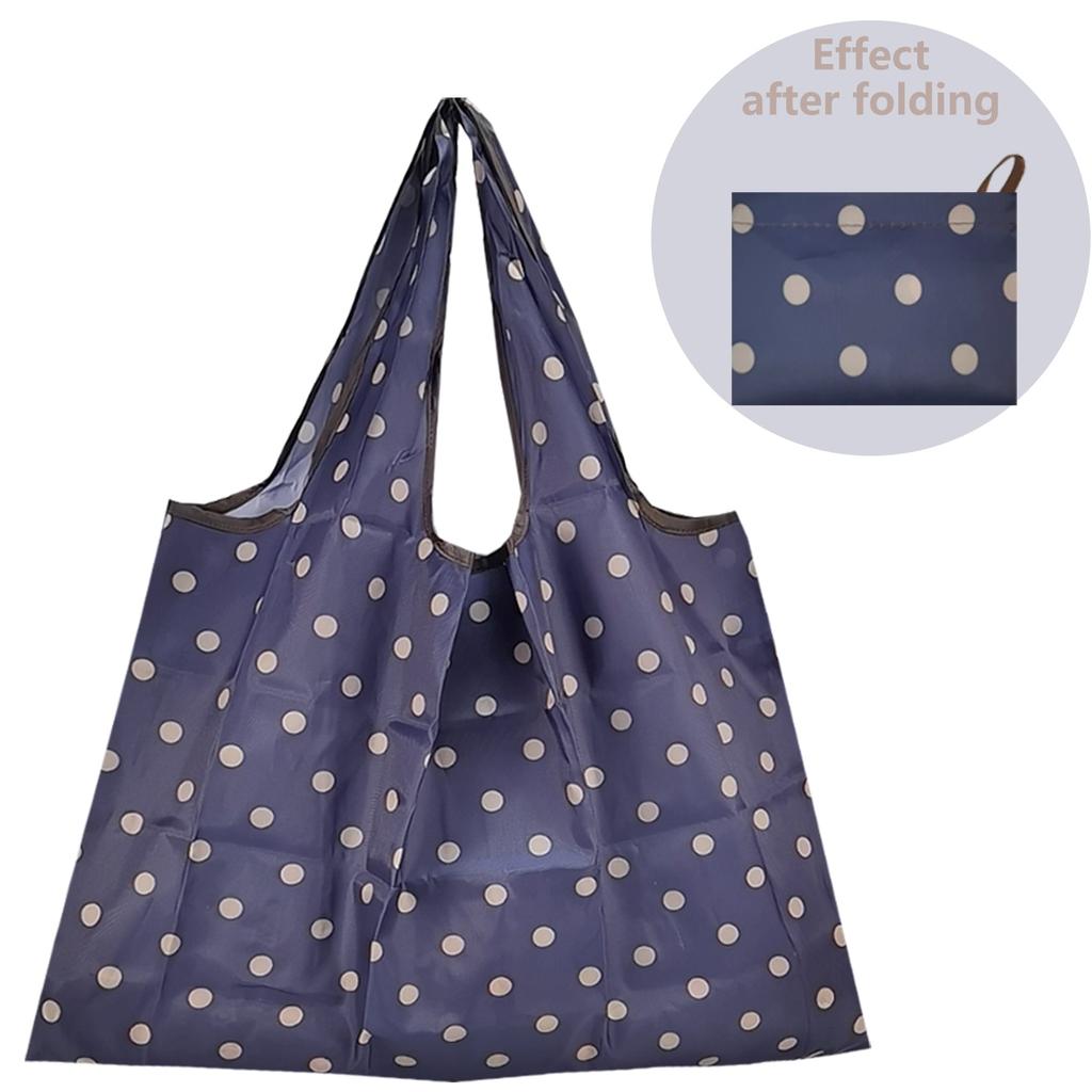 Foldable Large Reusable Nylon Shopping Bag pl-bodian-14 by HitMyNeed