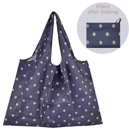 Foldable Large Reusable Nylon Shopping Bag pl-bodian-14 by HitMyNeed