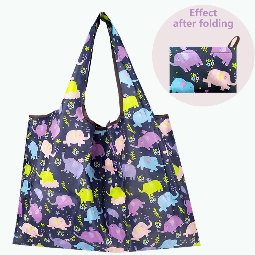 Foldable Large Reusable Nylon Shopping Bag pl-caixiang-2 by HitMyNeed