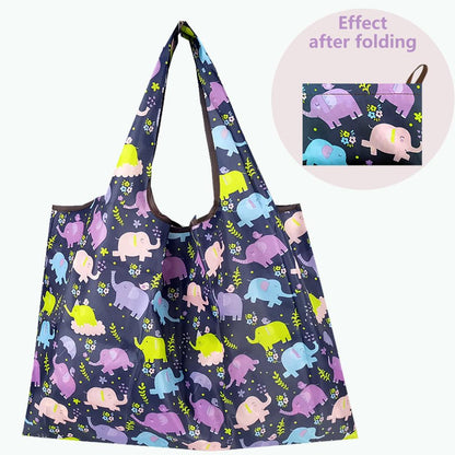 Foldable Large Reusable Nylon Shopping Bag pl-caixiang-2 by HitMyNeed
