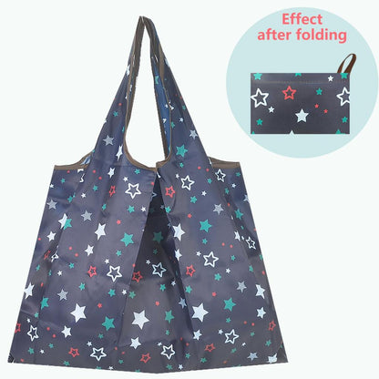 Foldable Large Reusable Nylon Shopping Bag pl-caixing-3 by HitMyNeed
