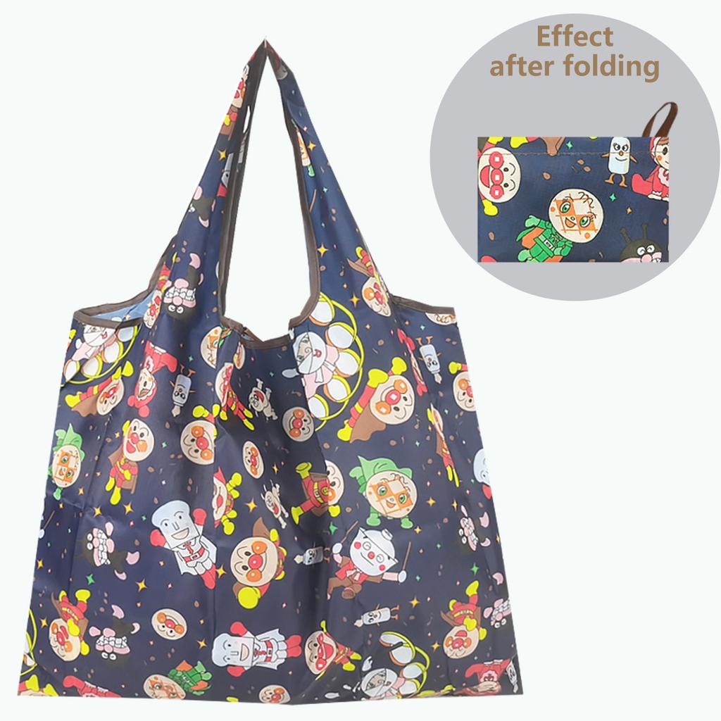 Foldable Large Reusable Nylon Shopping Bag pl-dachaoren-9 by HitMyNeed