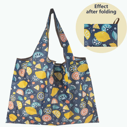 Foldable Large Reusable Nylon Shopping Bag pl-ningmeng-4 by HitMyNeed