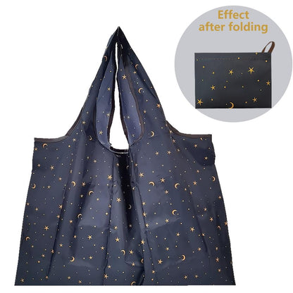 Foldable Large Reusable Nylon Shopping Bag pl-xingyue-15 by HitMyNeed