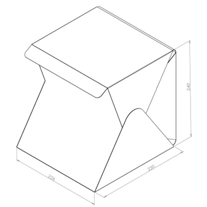 Foldable LED Photo Studio Lightbox 23cm by HitMyNeed