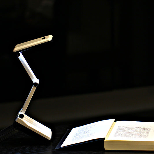 Foldable LED Reading Desk Lamp with 2 Light Modes by HitMyNeed