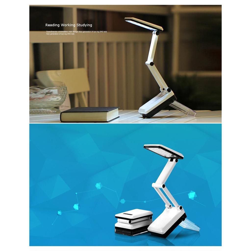 Foldable LED Reading Desk Lamp with 2 Light Modes by HitMyNeed