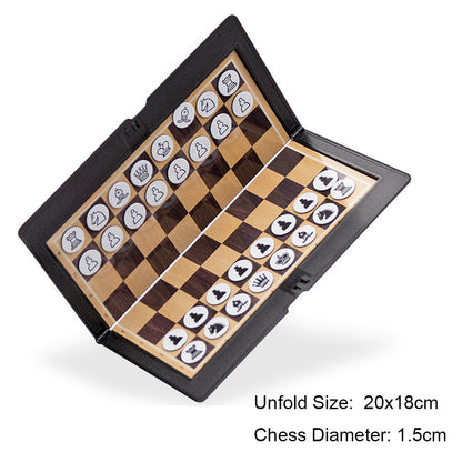 Foldable Magnetic Pocket Chess Set 20 x 18 cm by HitMyNeed