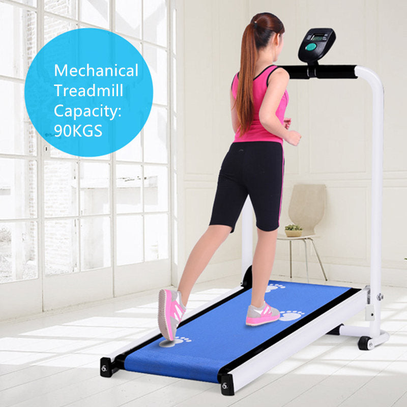 Foldable Manual Treadmill for Home Cardio by HitMyNeed