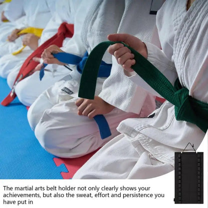 Foldable Martial Arts Belt Hanger Display Rack by HitMyNeed