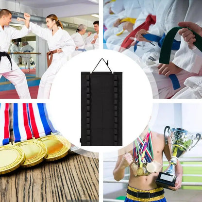 Foldable Martial Arts Belt Hanger Display Rack by HitMyNeed