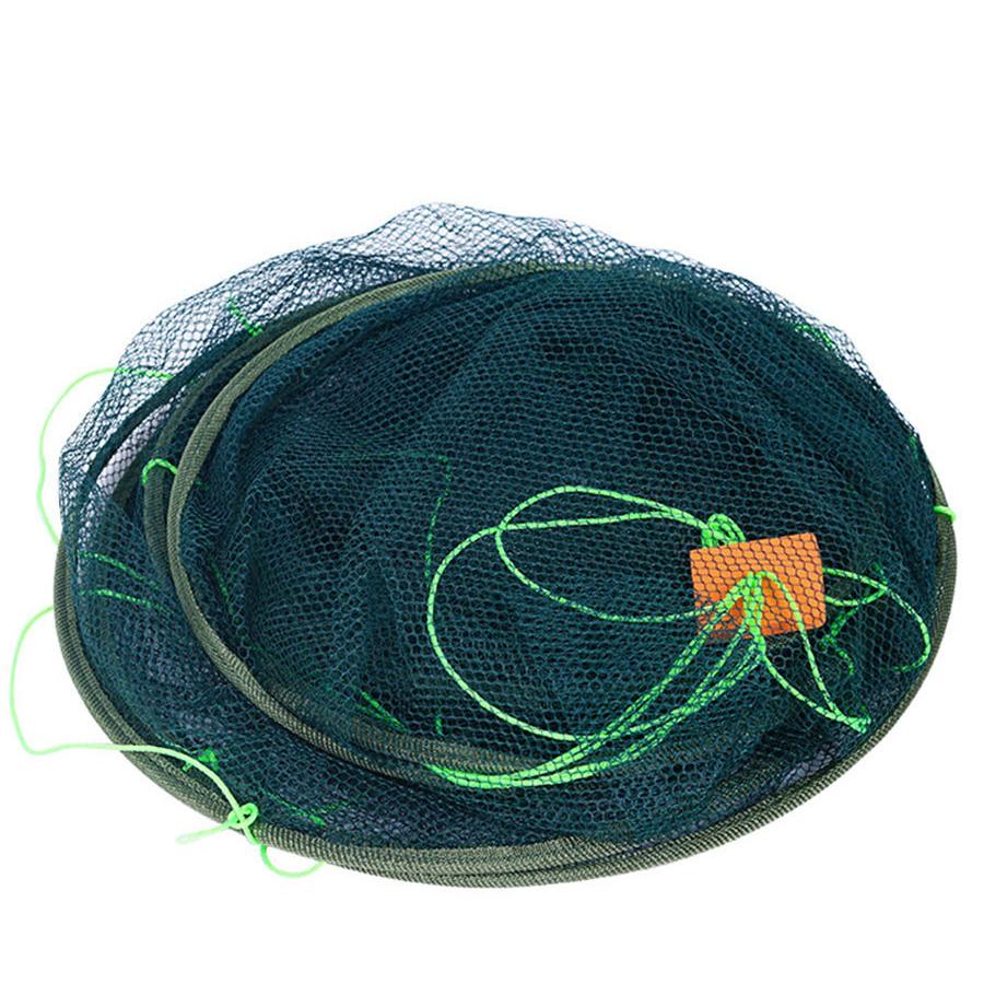 Foldable Mesh Drop Fishing Net with Storage Bag by HitMyNeed