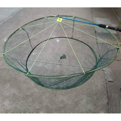 Foldable Mesh Drop Fishing Net with Storage Bag small-net-80cm by HitMyNeed