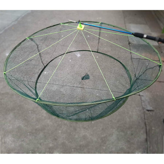 Foldable Mesh Drop Fishing Net with Storage Bag small-net-80cm by HitMyNeed
