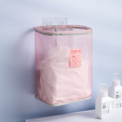 Foldable Mesh Wall Mounted Laundry Hamper by HitMyNeed