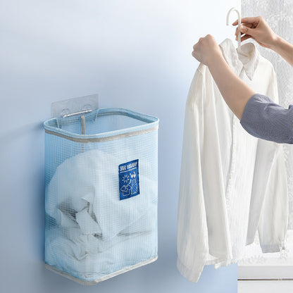 Foldable Mesh Wall Mounted Laundry Hamper by HitMyNeed
