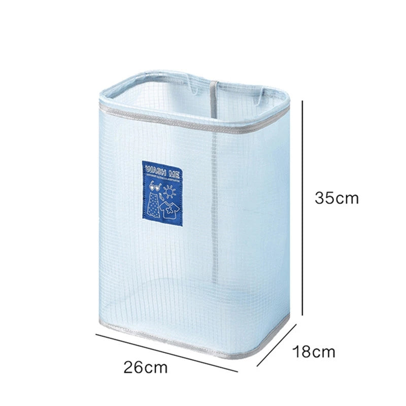 Foldable Mesh Wall Mounted Laundry Hamper by HitMyNeed