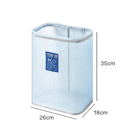 Foldable Mesh Wall Mounted Laundry Hamper by HitMyNeed