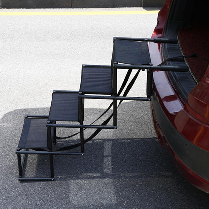 Foldable Metal Dog Car Stairs for Safe Vehicle Access by HitMyNeed