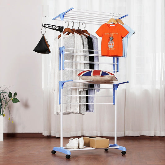 Foldable Multi-Layer Metal Clothes Drying Rack by HitMyNeed