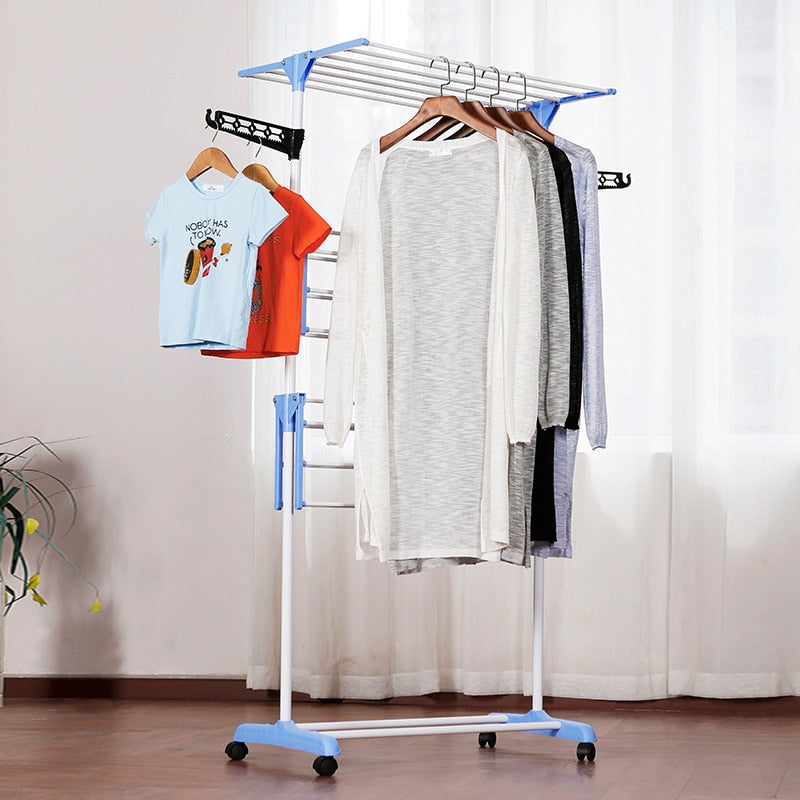 Foldable Multi-Layer Metal Clothes Drying Rack by HitMyNeed