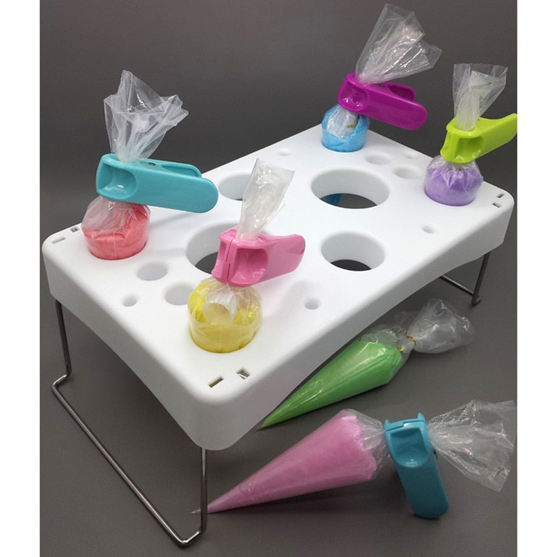 Foldable Multi Slot Piping Bag Holder Stand by HitMyNeed