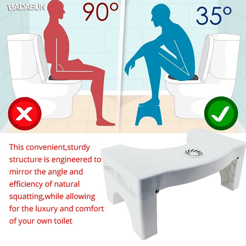 Foldable Non-Slip Toilet Footrest Squatting Stool by HitMyNeed