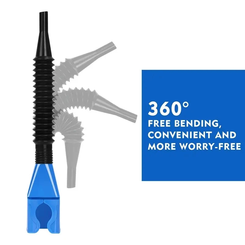 Foldable Plastic Fuel & Oil Funnel for Car and Motorcycle by HitMyNeed