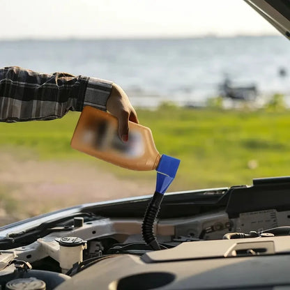 Foldable Plastic Fuel & Oil Funnel for Car and Motorcycle by HitMyNeed