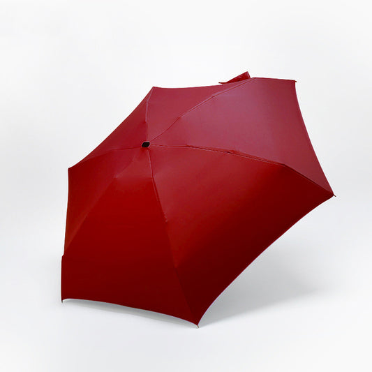 Foldable Pocket-Size Travel Umbrella wine-red by HitMyNeed