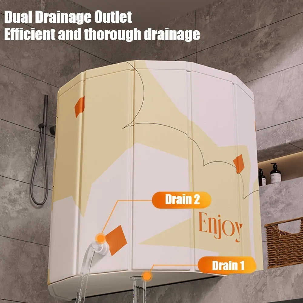 Foldable Portable Bathtub for Adults and Children by HitMyNeed