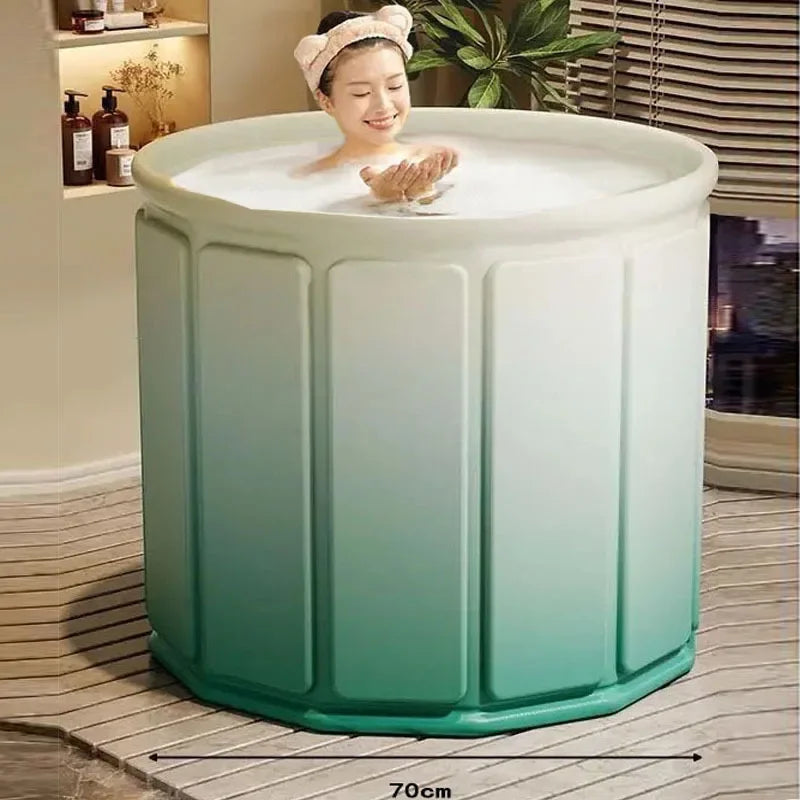 Foldable Portable Bathtub for Adults and Children green by HitMyNeed