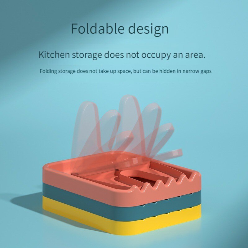 Foldable Pot Lid and Utensil Storage Rack by HitMyNeed
