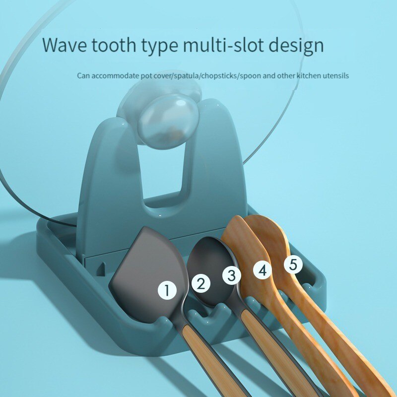 Foldable Pot Lid and Utensil Storage Rack by HitMyNeed