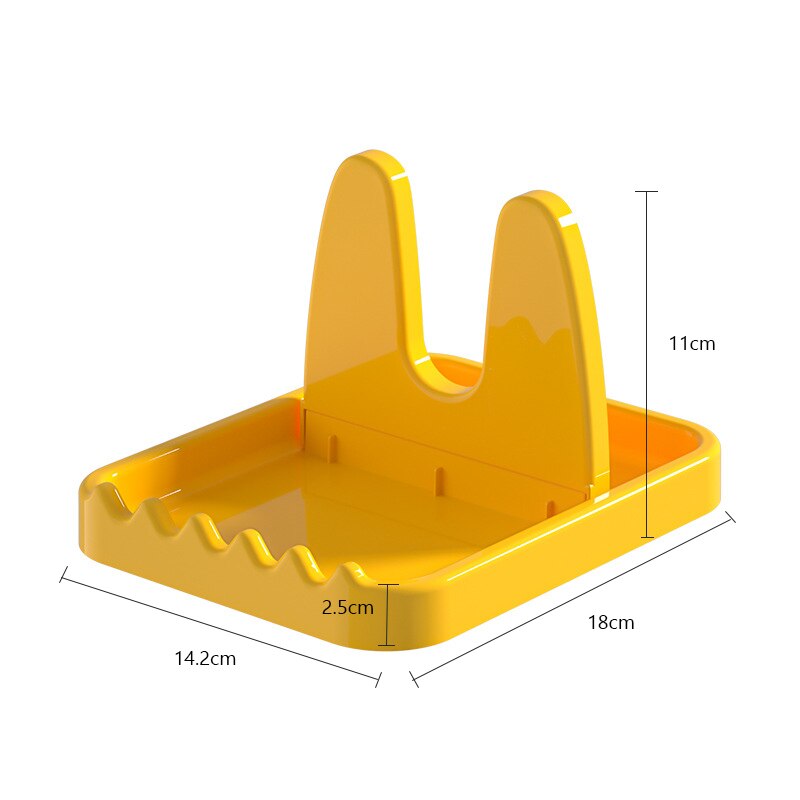 Foldable Pot Lid and Utensil Storage Rack yellow by HitMyNeed