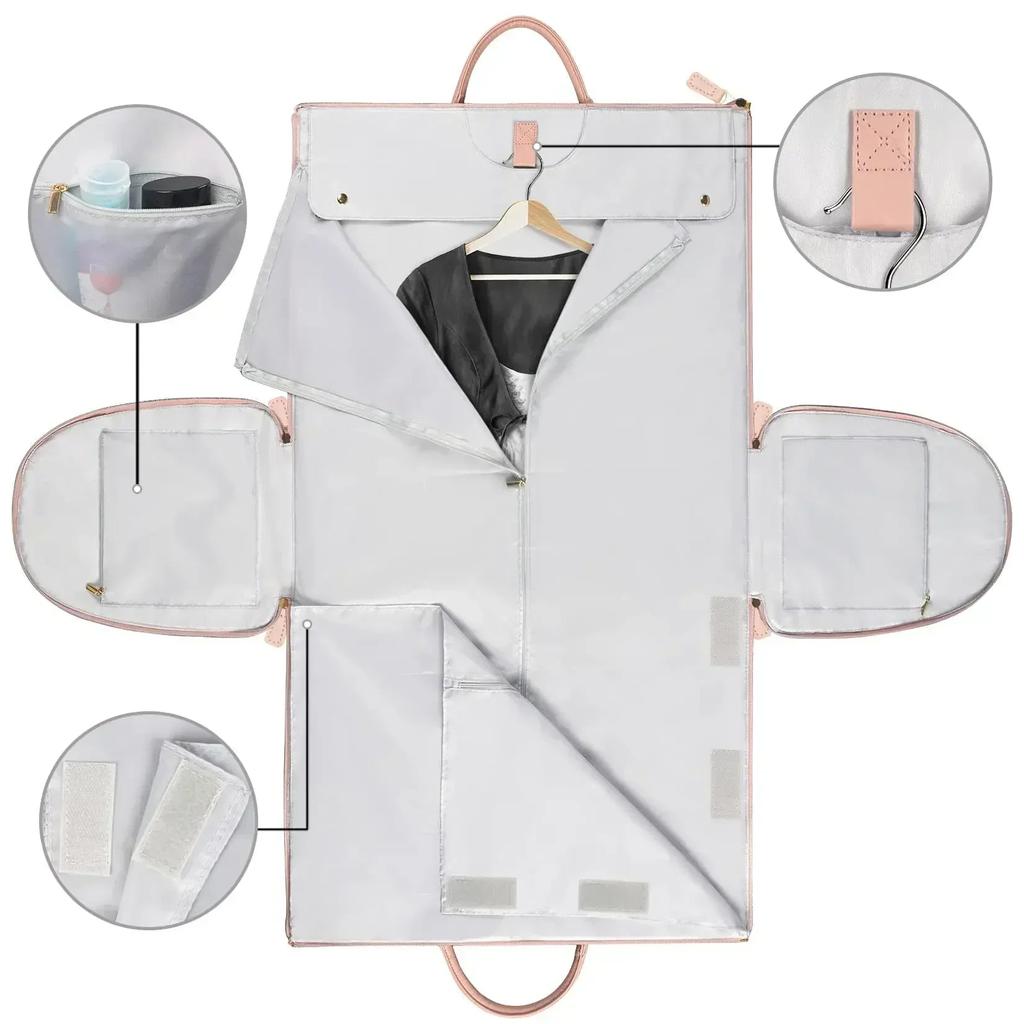Foldable PU Leather Carry-On Duffel Clothing Bag by HitMyNeed