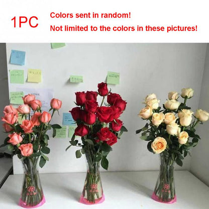 Foldable PVC Flower Vases, Translucent (Set of 3) by HitMyNeed