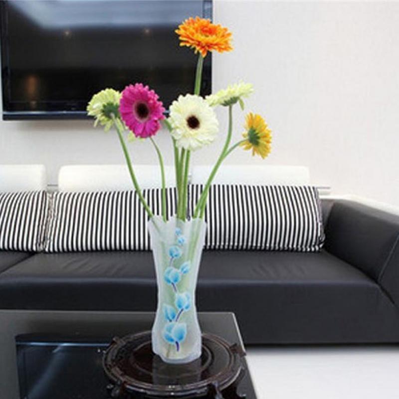 Foldable PVC Flower Vases, Translucent (Set of 3) by HitMyNeed