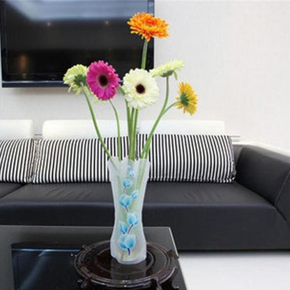 Foldable PVC Flower Vases, Translucent (Set of 3) by HitMyNeed