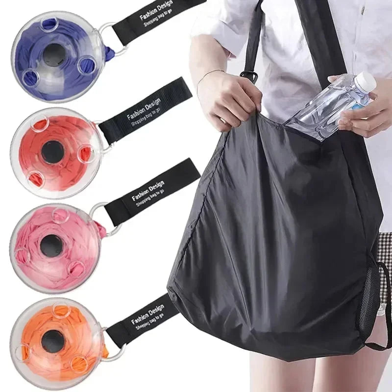 Foldable Retractable Reusable Shopping Bag by HitMyNeed