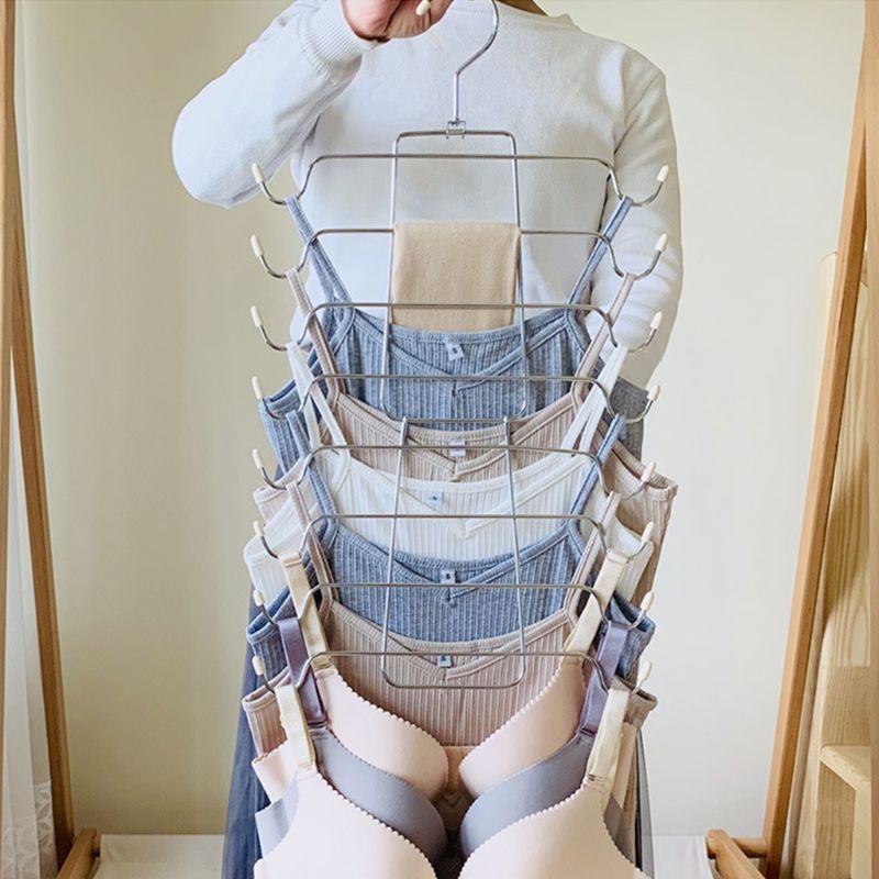 Foldable Stainless Steel Bra Hanger Rack by HitMyNeed