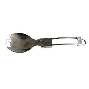 Foldable Stainless Steel Camping Spork by HitMyNeed