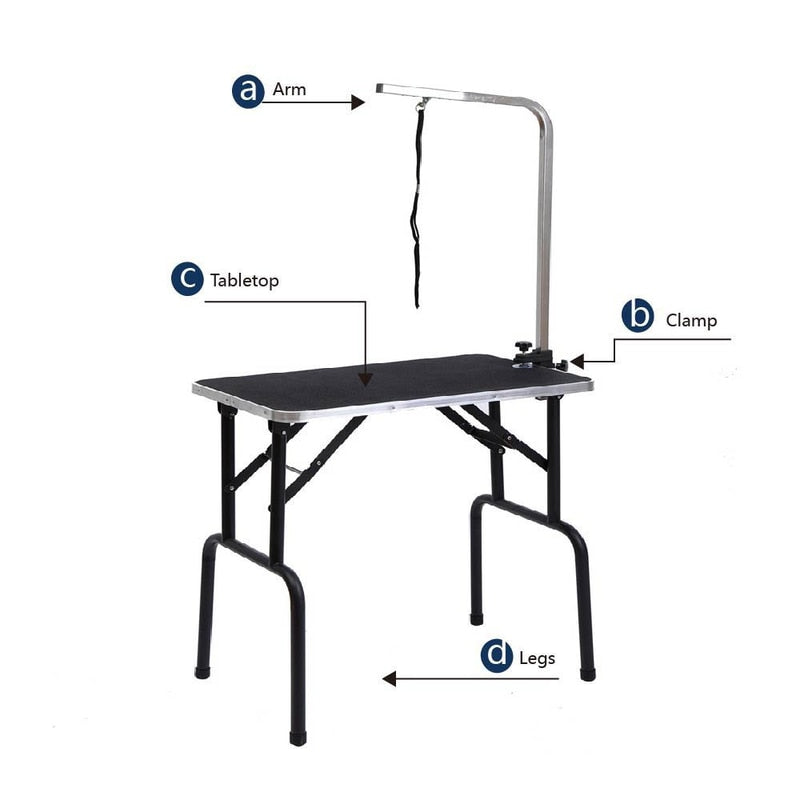Foldable Stainless Steel Dog Grooming Table by HitMyNeed