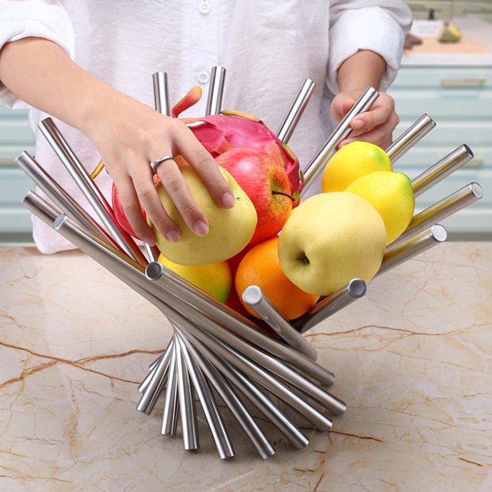 Foldable Stainless Steel Fruit Basket Bowl by HitMyNeed