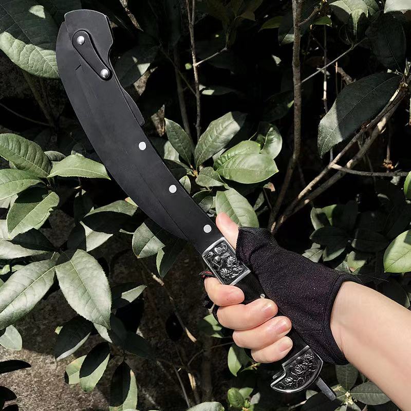 Foldable Stainless Steel Garden Sickle with Pouch by HitMyNeed