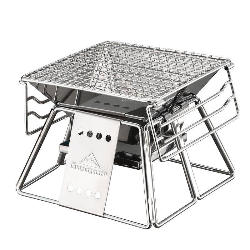 Foldable Stainless Steel Portable Camping Grill by HitMyNeed