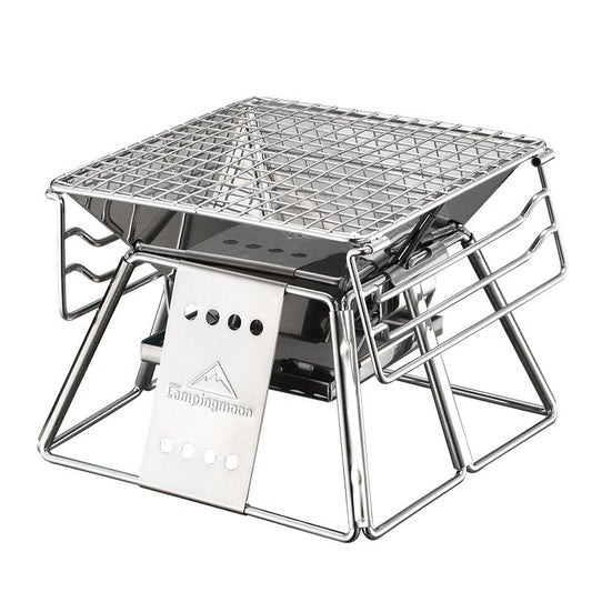 Foldable Stainless Steel Portable Camping Grill by HitMyNeed
